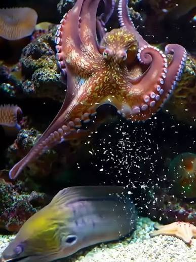 Octopus playing